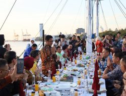 PJ Sekda Makassar Sambut Peserta KIM Fest 2024 dengan Sailing dan Dinner di Atas Phinisi