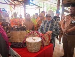 Indira Yusuf Ismail Tinjau Produk UMKM, Main Engklek dan Panen Sayur di Longwis Ichinomia