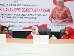 DWP Kota Makassar Berikan Bantuan Dana dan Perlengkapan Pendidikan bagi Anak Satgas Kebersihan Berprestasi