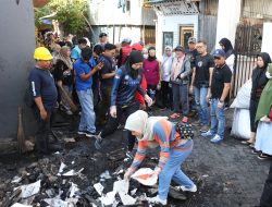 Pemkot Makassar Hadir Pulihkan Lingkungan Pasca-Kebakaran Jalan Laiya Lewat Sabtu Bersih