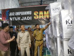 Pjs Wali Kota Makassar Bersama Gubernur Sulsel Tinjau Gudang Logistik KPU