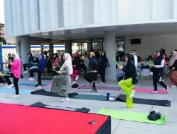 Melinda Aksa Pimpin Kegiatan Healthy Pound Fit Fun Bersama Tiga Organisasi Perempuan Kota Makassar