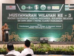 Hadiri Muswil ISMI Sulsel Munafri Ajak Saudagar Muslim Bangun Ekonomi Kota