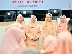 Resmi Dikukuhkan, Fatma Wahyuddin Dukung Penuh DWP Makassar Periode 2024 – 2029 untuk Terus Berkarya