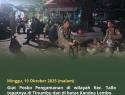 Antisipasi Potensi Konflik Antar Kelompok, Satpol PP Kota Makassar  Dirikan Posko Keamanan di Wilayah Kecamatan Tallo