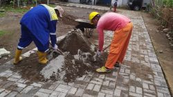 Tindak Lanjut Dari Aduan di Aplikasi Lontara+, Dinas PU Kota Makassar Laksanakan Beberapa Giat  Diantaranya  Perbaikan Jalan Paving Blok