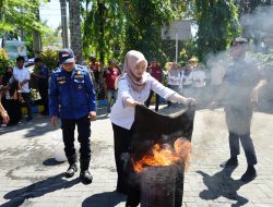 Damkarmat Makassar Gencarkan Kegiatan Sosialisasi, Simulasi dan Edukasi Pencegahan Bahaya Kebakaran