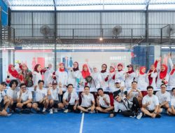 dr. Nursaidah Kepala Dinas Kesehatan Kota Makassar Membuka Turnamen Padel Healthy Fun Tournament