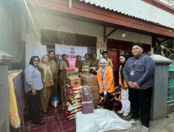 Dinas Sosial Kota Makassar Salurkan Bantuan Logistik bagi Warga Terdampak Kebakaran di Bontoala